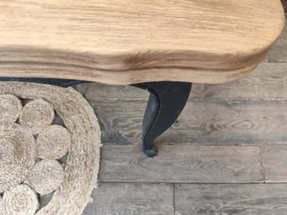 Table style regence en chene massif