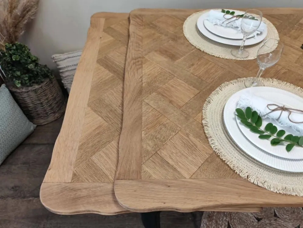 Table style regence en chene massif