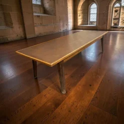 Table / table à manger vintage XL en bois