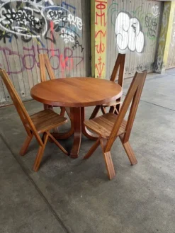 Table T40 en orme massif de Pierre Chapo vers 1970
