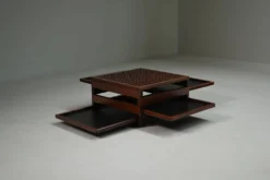 Table Tetra par Bernard Vuarnesson pour Bellato, années 1980, Italie.