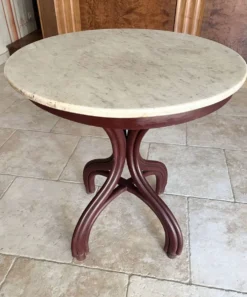 Table Thonet N°8 de 1888 Café Museum d'après Adolph Loos plateau marbre