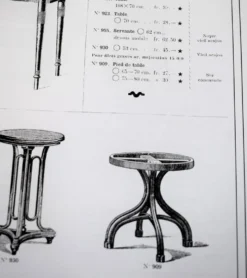 Table Thonet N°8 de 1888 Café Museum d'après Adolph Loos plateau marbre