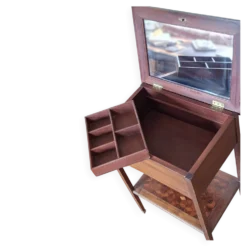 Tablette de maquillage en marquetterie