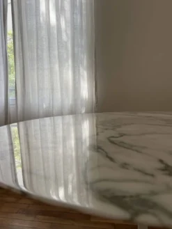 Table Tulip Eero Saarinen – Marbre blanc brillant – Knoll