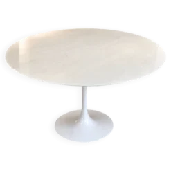 Table Tulip en marbre de Carrare vintage - Knoll