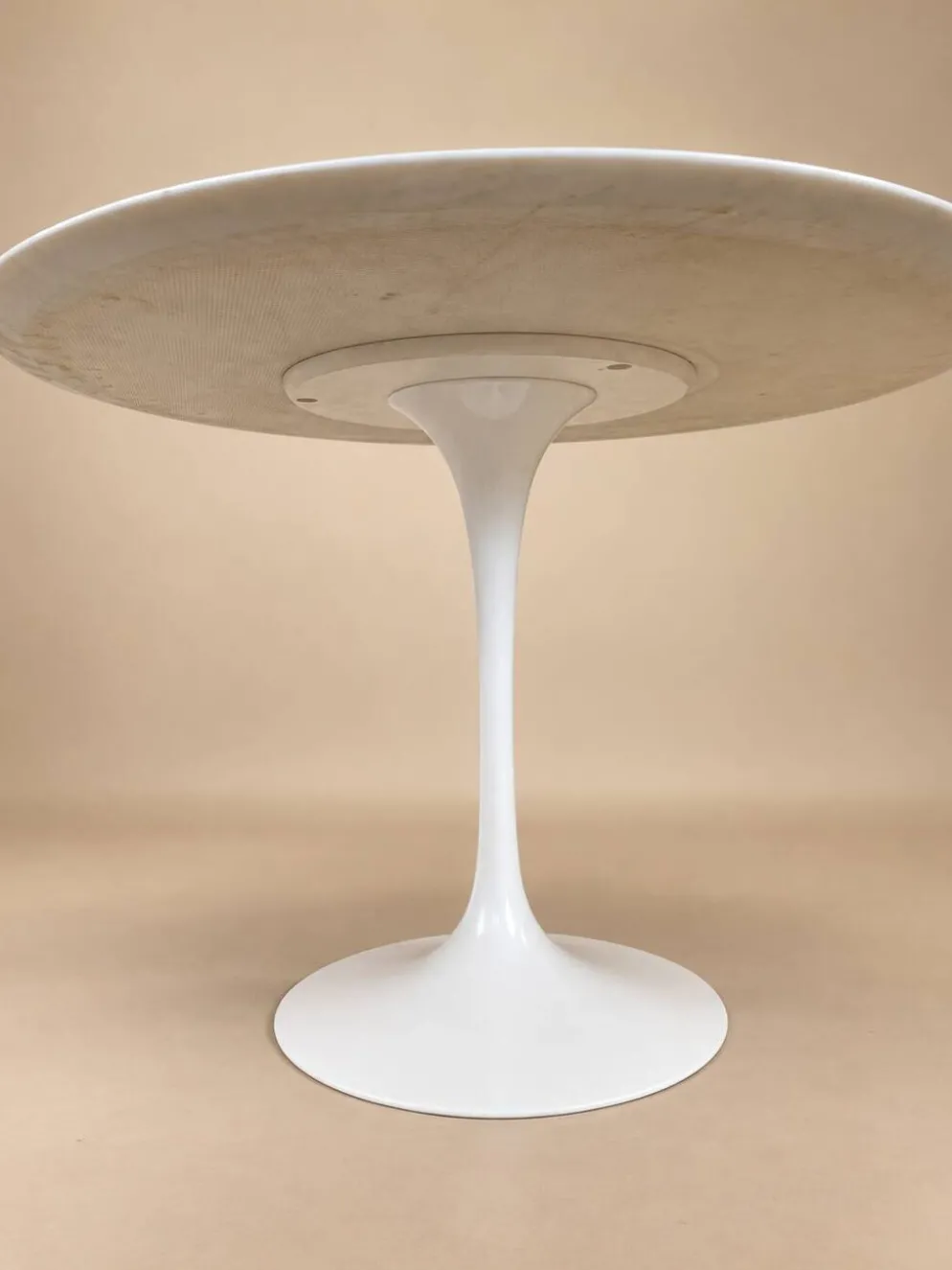 Table Tulip en marbre de Carrare vintage - Knoll