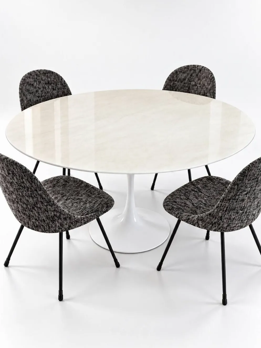 Table Tulip en marbre de Carrare vintage - Knoll