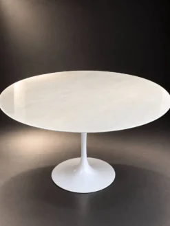 Table Tulip en marbre de Carrare vintage - Knoll
