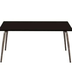 Table vera rectangulaire 6 personnes noire