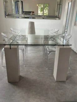 Table Verre Roche et Bobois modèle Ténéré