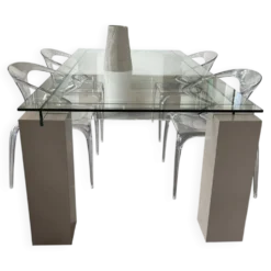 Table Verre Roche et Bobois modèle Ténéré