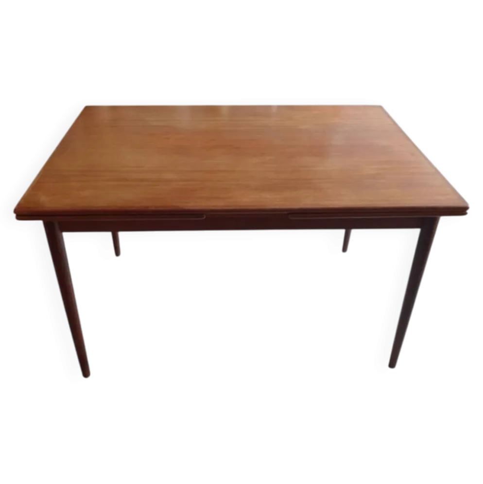 Table vintage en teck Willy Sigh