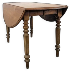 Table à volet à allonges d'époque Louis Philippe