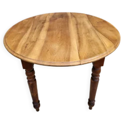 Table XIXe en Orme et Merisier : L'élégance Louis-Philippe