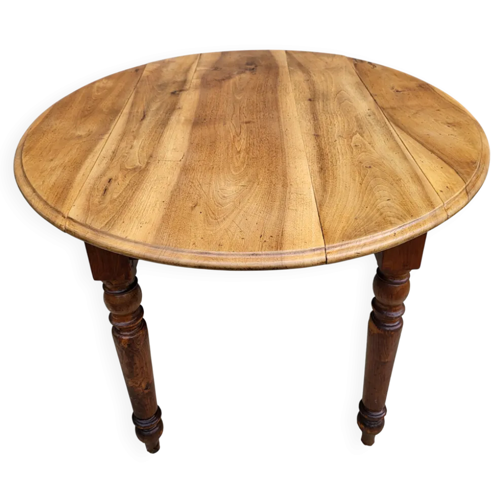 Table XIXe en Orme et Merisier : L'élégance Louis-Philippe