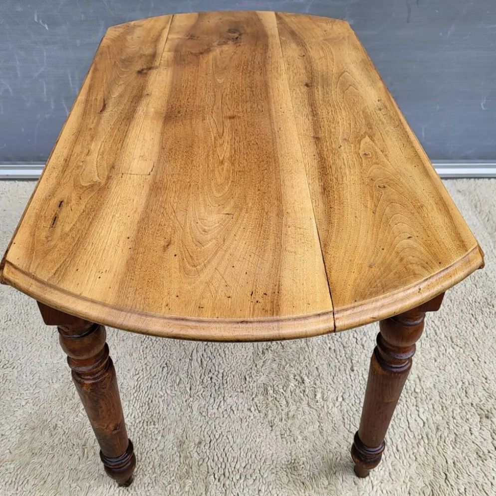 Table XIXe en Orme et Merisier : L'élégance Louis-Philippe
