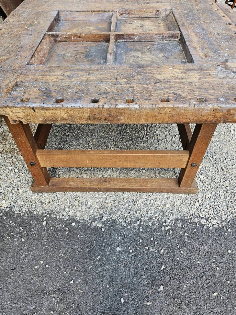 Établi ancien de sculpteur