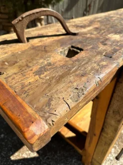 Établi ancien en bois
