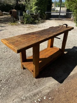 Établi ancien en bois