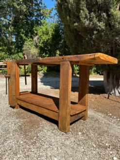 Établi ancien en bois