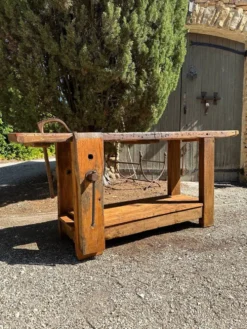 Établi ancien en bois