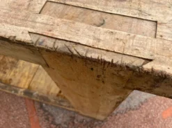 Établi ancien en hêtre