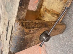 Établi ancien en hêtre