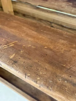 Établi ancien 2m entièrement rénové – pièce unique – style industriel