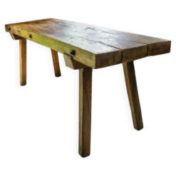 Établi ancien / Table de ferme solide