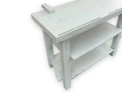 Établi bleu en bois