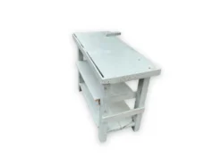 Établi bleu en bois
