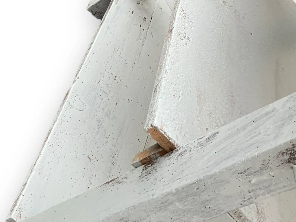 Établi bleu en bois