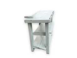 Établi bleu en bois