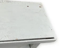 Établi bleu en bois