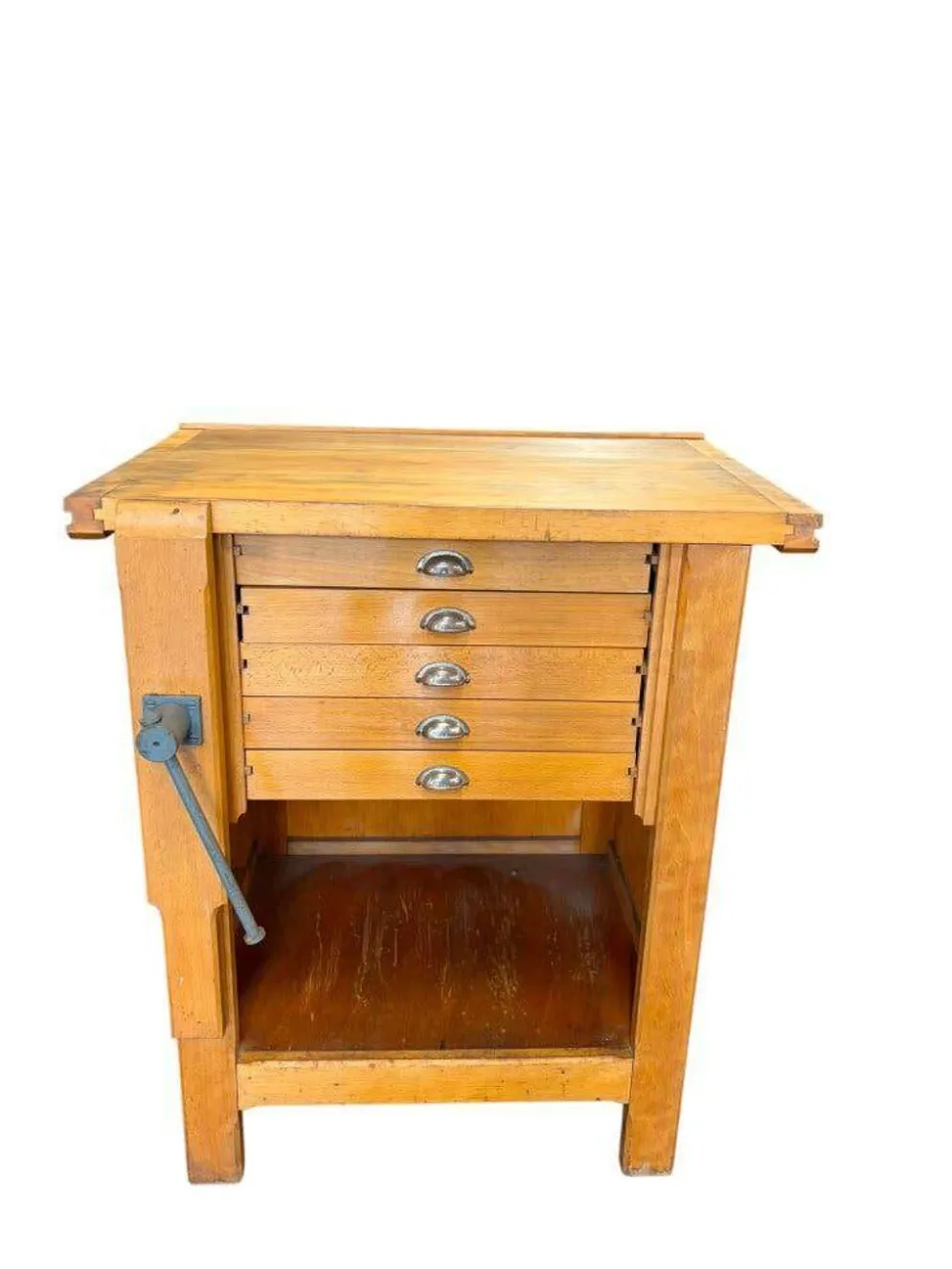 Établi/commode/îlot de cuisine vintage en bois