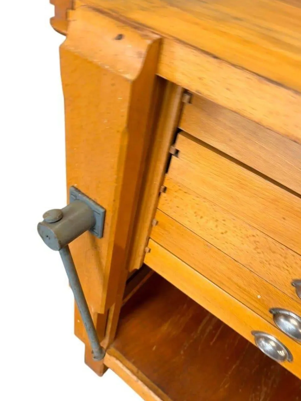 Établi/commode/îlot de cuisine vintage en bois