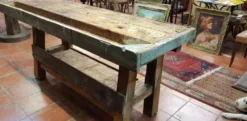 Établi d'ébeniste en bois