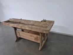 Établi de menuisier ancien, années 1920