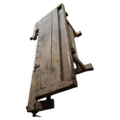 Établi de menuisier ancien avec tiroir et étagère, années 1860