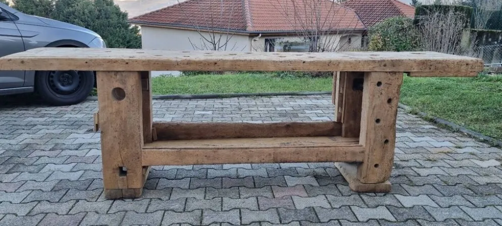 Établi de menuisier en chêne