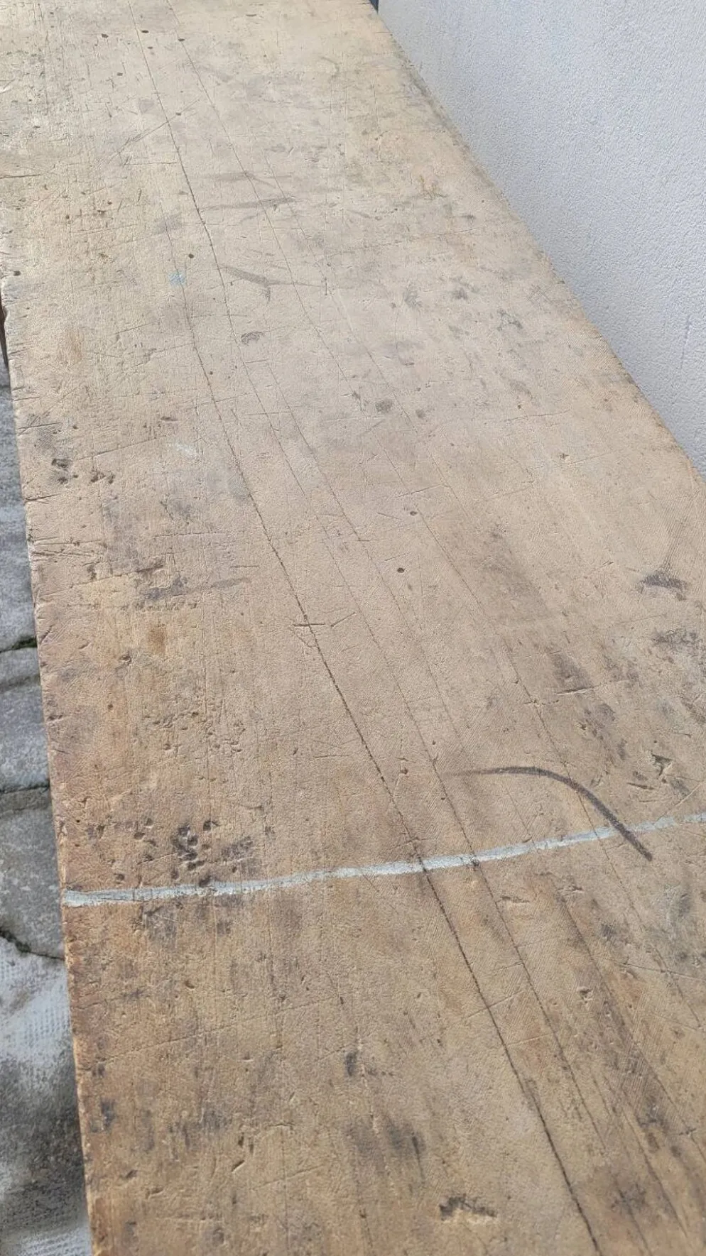 Établi de Menuisier en chêne massif ancien -2m50