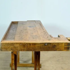 Établi de menuisier en chêne, vers 1920