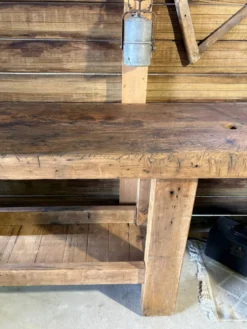 Établi de métier ancien Lemainque Paris – 218 cm 🤎