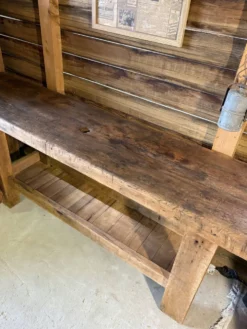 Établi de métier ancien Lemainque Paris – 218 cm 🤎