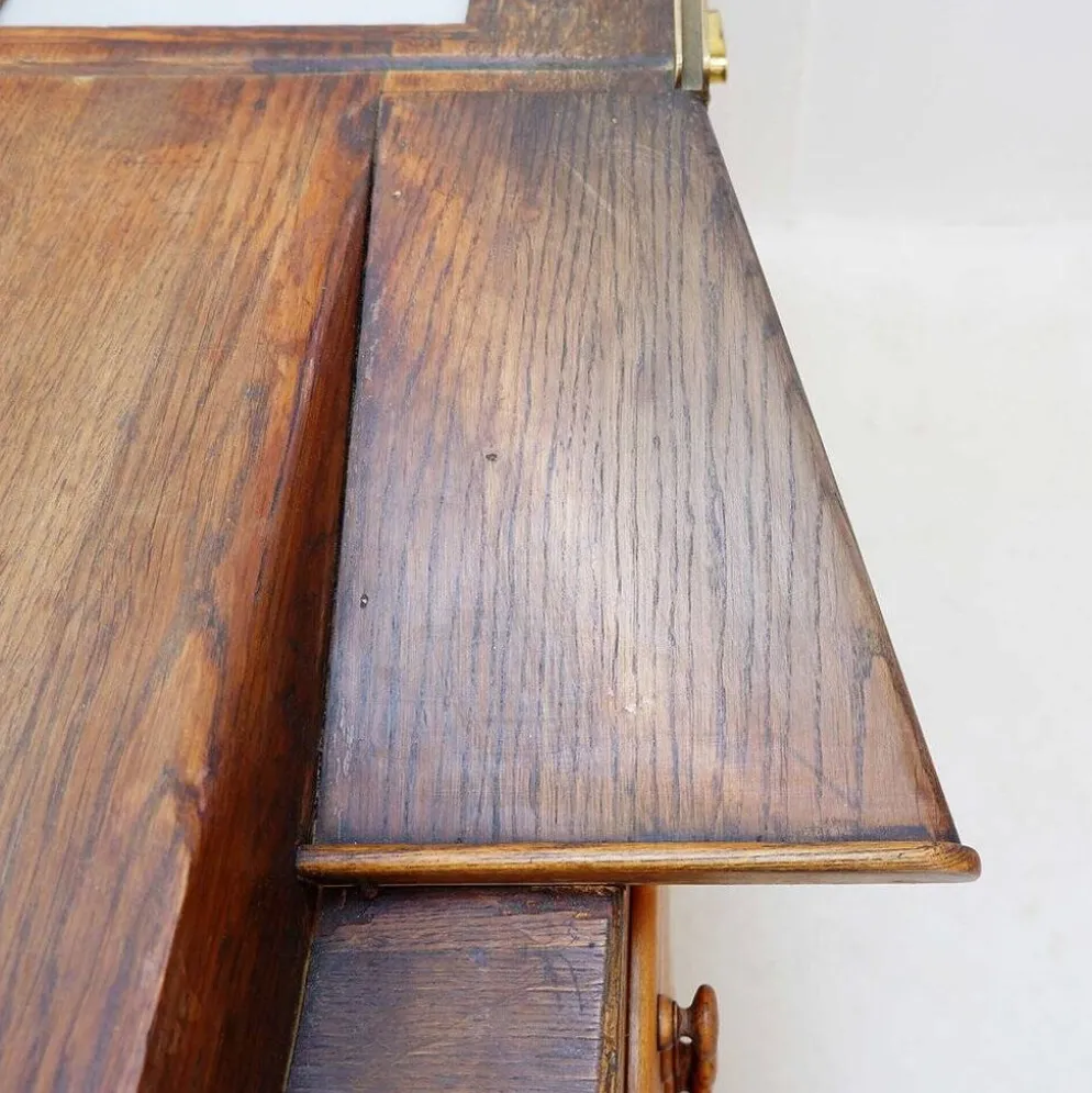 Établi d'horloger auxilia avec plateau en verre éclairé - début du 20ème siècle