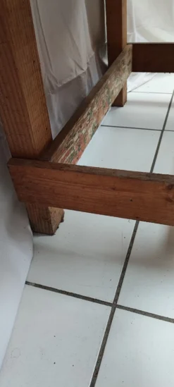 Établi en bois vintage