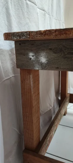 Établi en bois vintage