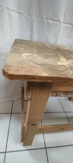 Établi en bois vintage
