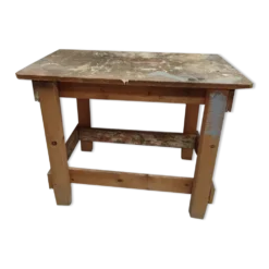 Établi en bois vintage